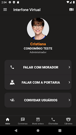 Android application Interfone Virtual Appis screenshort