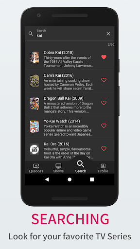 Android application TV Series: Track your TV Shows screenshort