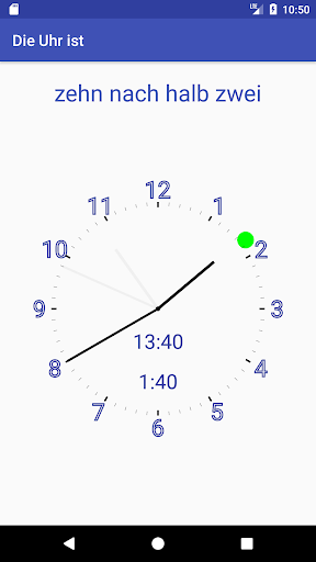 Android application Wie viel Uhr ist es - Deutsch screenshort