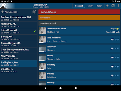 NOAA Weather Unofficial (Pro) Capture d'écran