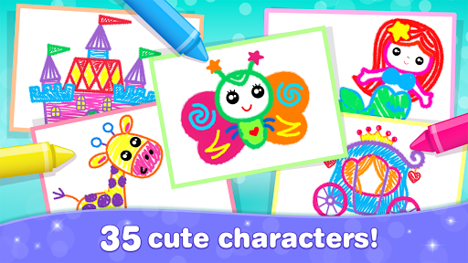 Kids Drawing Games for Girls ud83cudf80 Apps for Toddlers!  screenshots 7