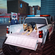  US Police Dog Transport: Multi Level Parking Game 