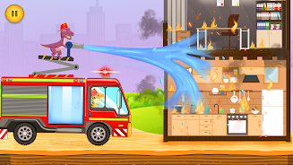 Fire Truck Simulator Games 3D Screenshot