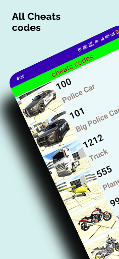 Android application indian bike driving cheat code screenshort