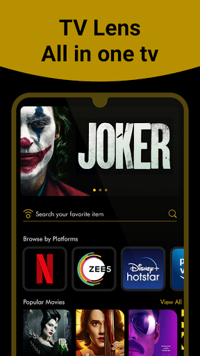 Android application TV Lens : Movies, Shows on OTT screenshort