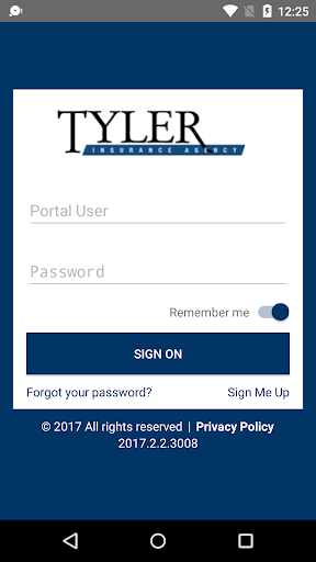 Android application Tyler Insurance Agency Online screenshort