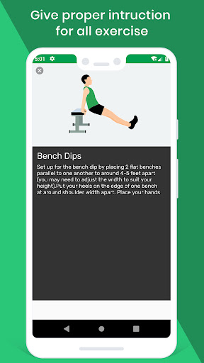 Home Workout & BMI Calculator Screen 3