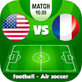 air soccer ball :football game icon