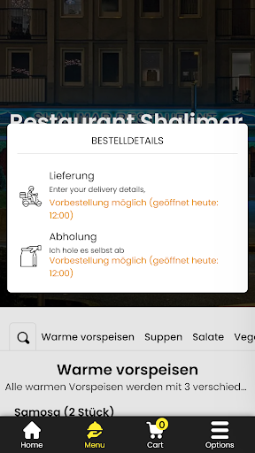 Restaurant Shalimar Screen 3