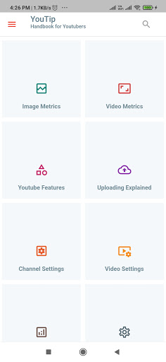 Android application YouTip - Guid for Youtubers screenshort