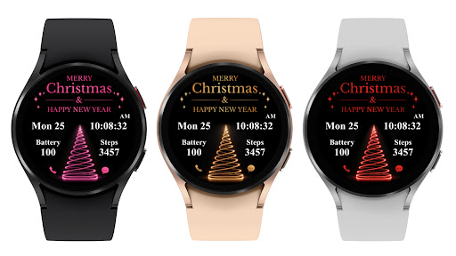 AZ271 Christmas Gold Watch Screen 3