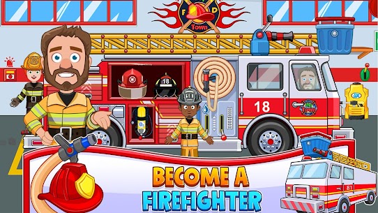 My Town : Fireman & Fire Station Story Apk Mod for Android [Unlimited Coins/Gems] 9