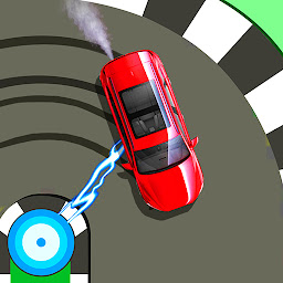 드리프트 자동차 경주 게임 2D 아이콘 이미지