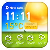 Free Weather and clock widget icon