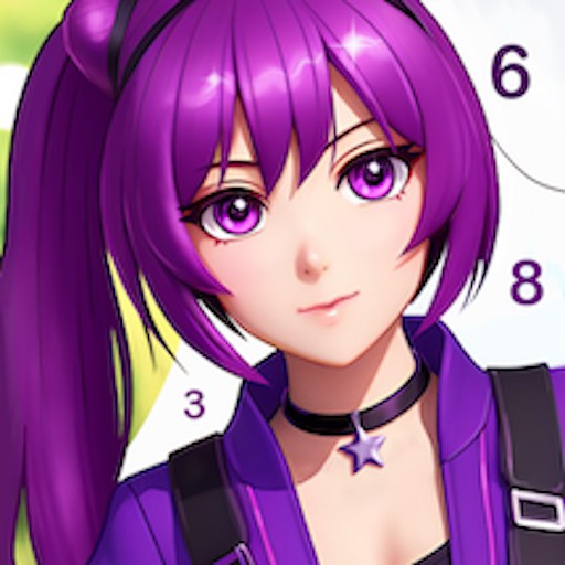 Anime Manga Color by Numbers  Icon