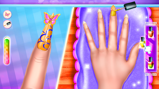 Acrylic Nail Salon Girl Games