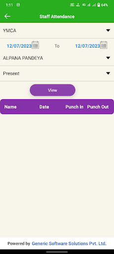 Android application YMCA Public School screenshort