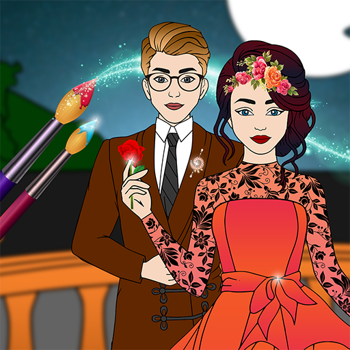 Wedding Coloring Dressup Book logo