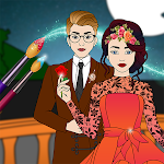 Cover Image of Download Wedding Coloring Dressup Book  APK