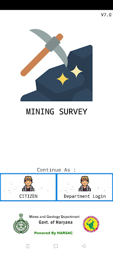 Android application Mining Survey Haryana screenshort
