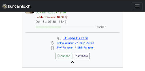 kundainfo.ch Screen 3