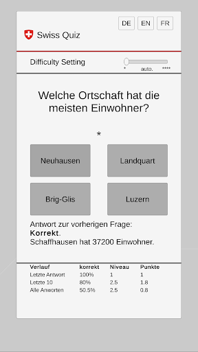 SwissQuiz Screen 3