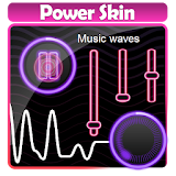 Music waves Poweramp Skin icon