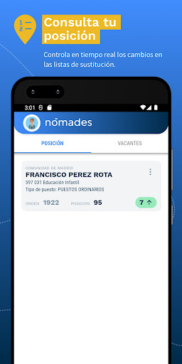 Nómades App: movilidad docente Screen 2