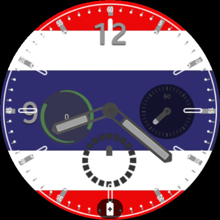 Android application Thailand Flag Watchface screenshort