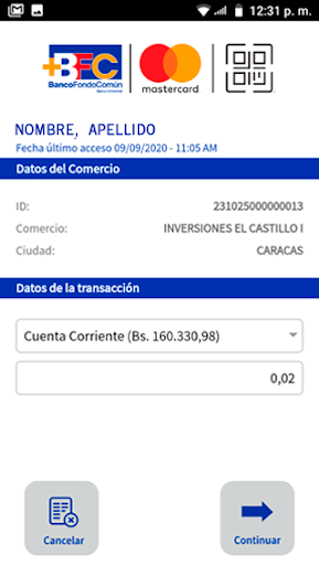 BFC Mastercard® QR Screen 3