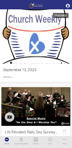 Android application Good Shepherd Utah screenshort