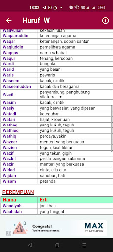 Nama-Nama Indah Bayi Muslim Screen 3