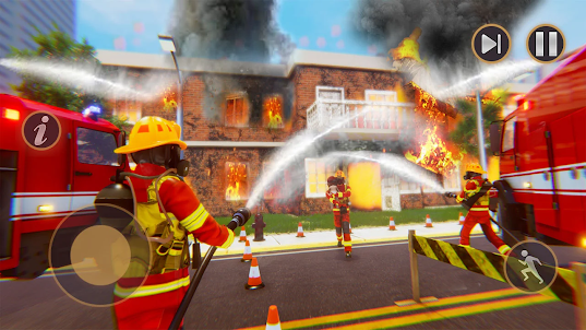 Fire Truck Games：911 Rescue