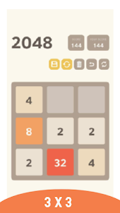 2048 игра-головоломка числами.