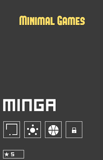 Android application minimal games - minga screenshort