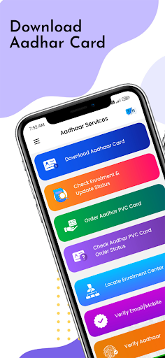 Android application Link Number to Aadhar Info App screenshort