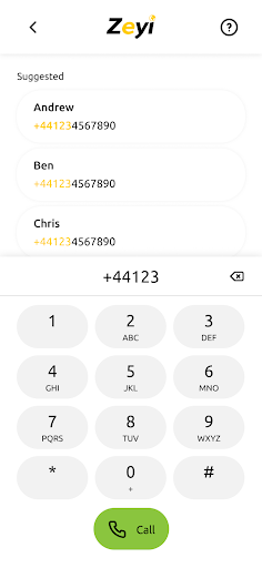 Zeyi - Virtual phone numbers Screenshot