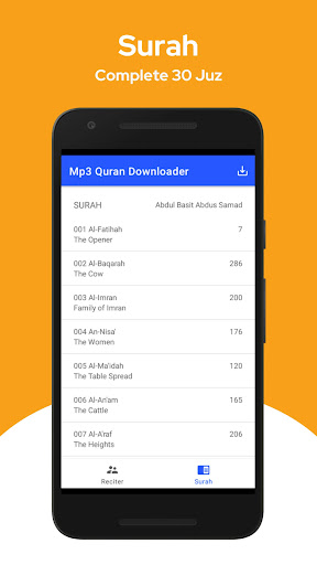Mp3 Quran Downloader Screen 2