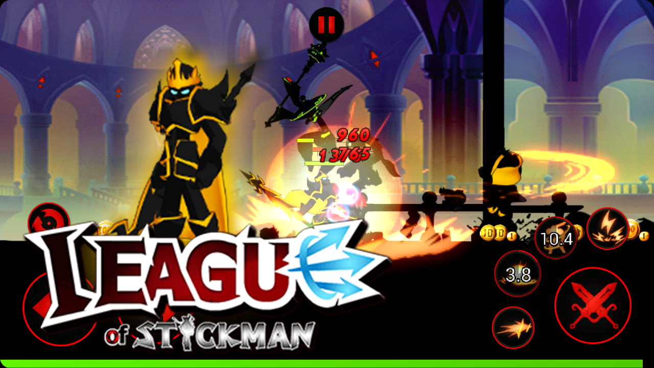 Download League of Stickman: Warriors (MOD Free Shopping)