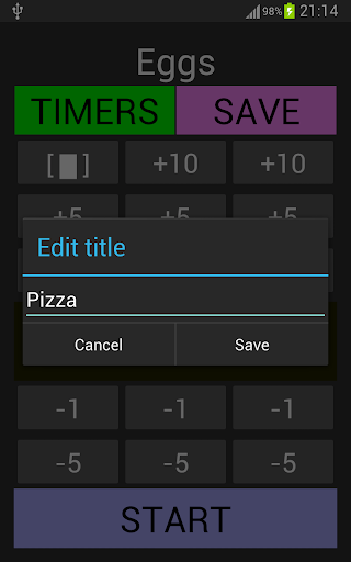 My Timer Screen 3