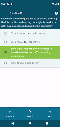 G1 Driving Tests: Signs, Rules Screen 2