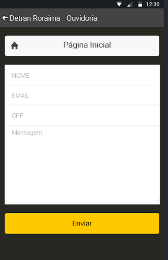 Detran Roraima Mobile Screen 2