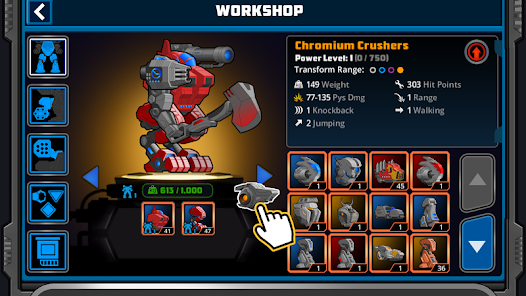 Super Mechs MOD APK v7.627 (Unlimited Money and Tokens) Gallery 8