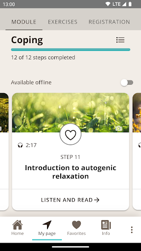 Android application StressProffen screenshort