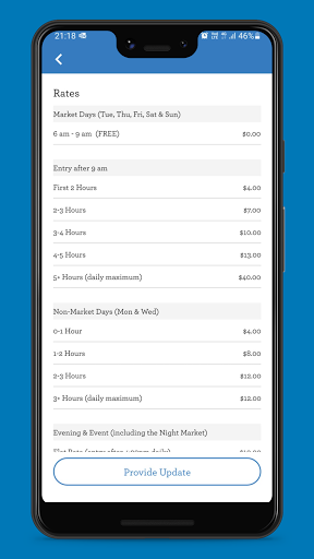 Android application QVM Parking screenshort