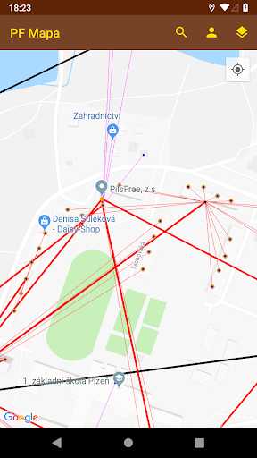 Android application PilsFree Mapa screenshort