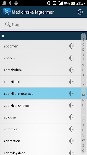 Medicinske fagtermer Screen 2