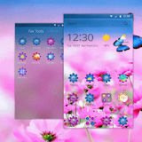 Flowers and Butterfly icon