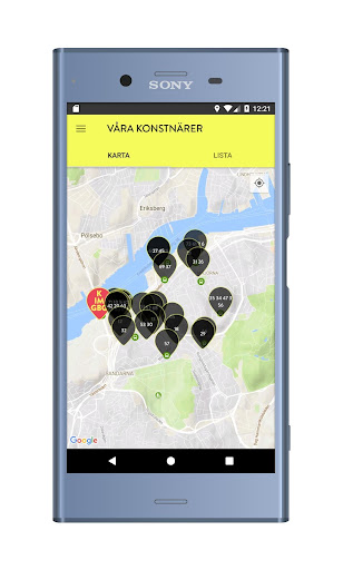 Android application Konstrundan i Majorna screenshort