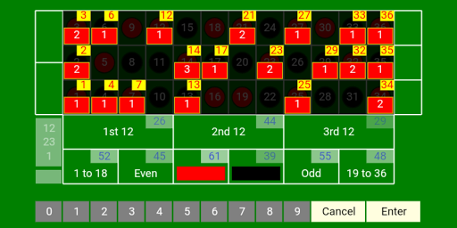 Roulette Predictor Screen 2